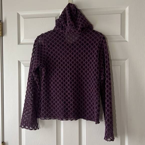 Vine Street Sheer Purple‎ Hoodie, Sz Small - Picture 7 of 7